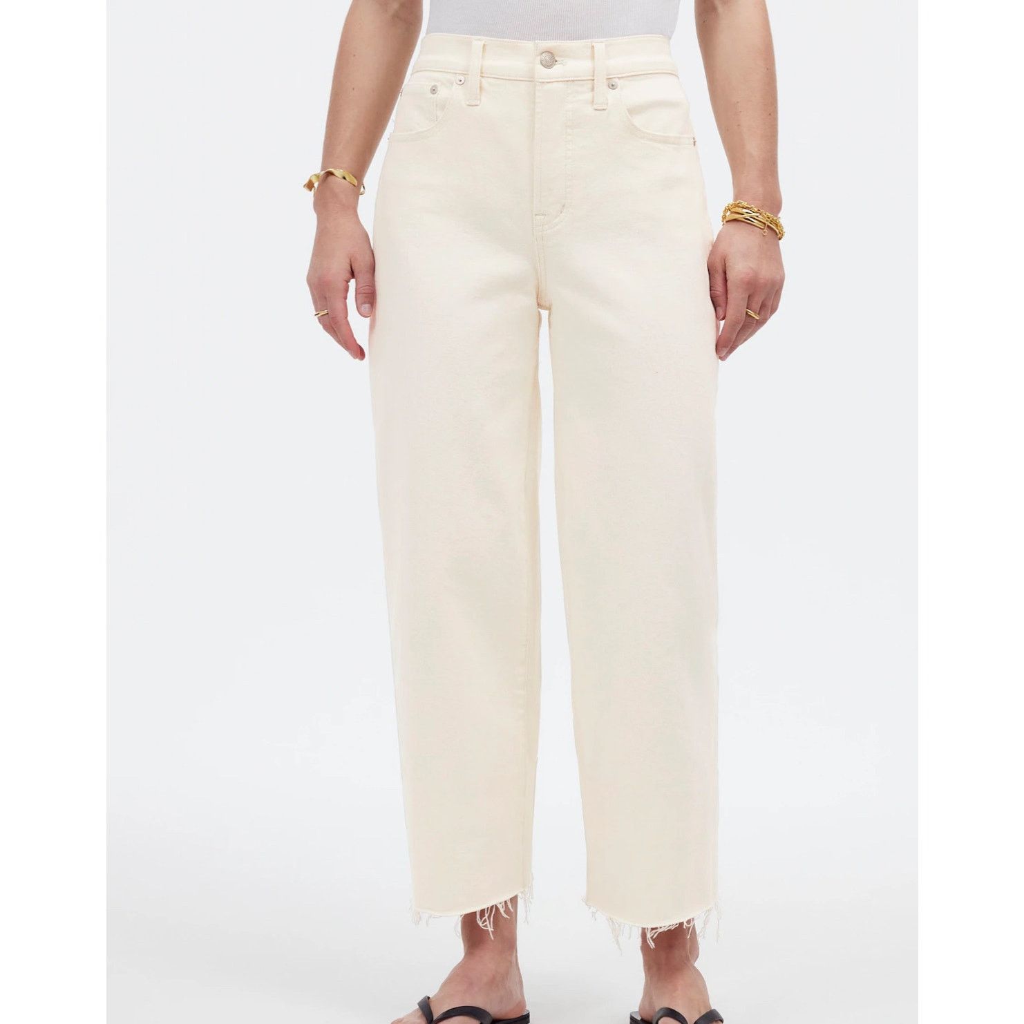 Madewell NWT Madewell The Tall Perfect Vintage Wide-Leg Crop Jean 31 Size 31" - 2 Thumbnail