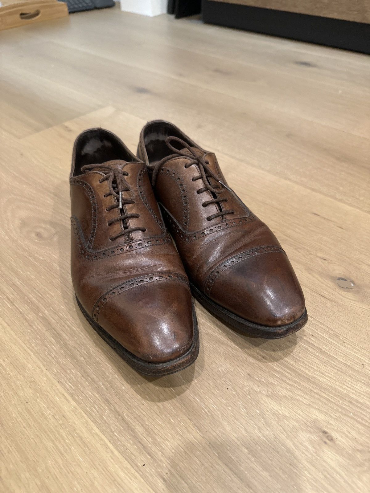 Carmina 7UK Dark brown Carmina captoe oxford Size US 8 / EU 41 - 1 Thumbnail
