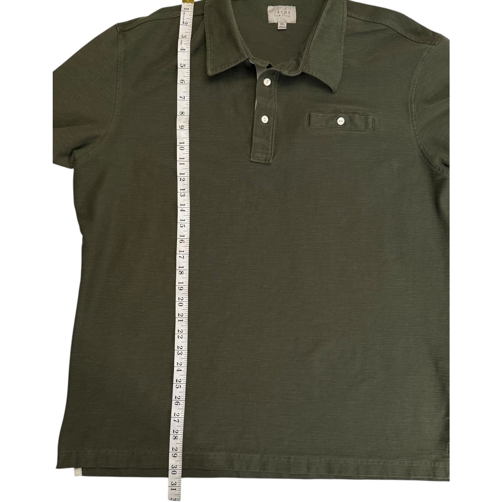 JACHS NY JACHS New York Men’s 2XL Polo Shirt Olive Green Casual Wear Size US XXL / EU 58 / 5 - 11 Thumbnail