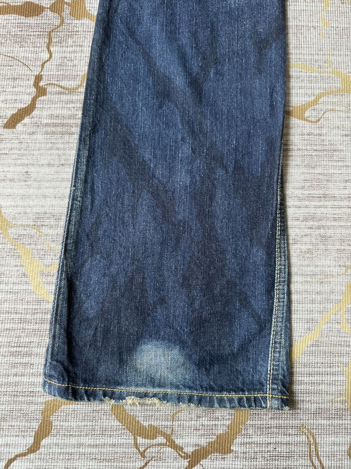Tornado Mart FLARE Edwin 503 Claw Marks Design Denim Size US 30 / EU 46 - 9 Thumbnail