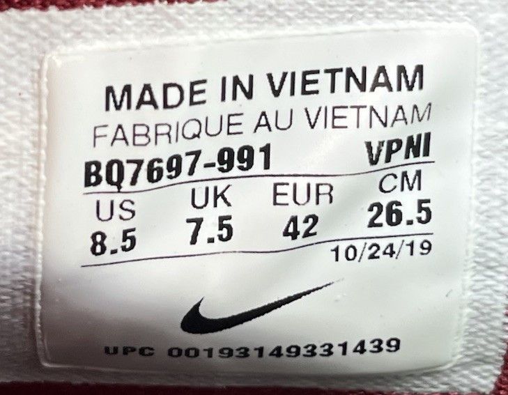 Nike KD 12 By You Customized Red Basketball Sz 8.5 Kevin Durant Size US 8.5 / EU 41-42 - 13 Thumbnail