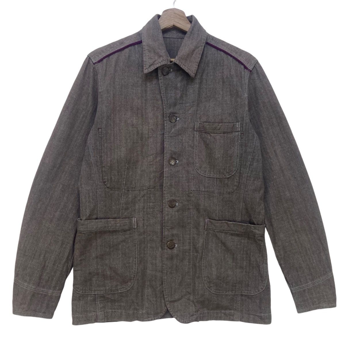 Japanese Brand × Takeo Kikuchi Vintage Takeo Kikuchi Workwear Worker Jacket Size US S / EU 44-46 / 1 - 1 Thumbnail