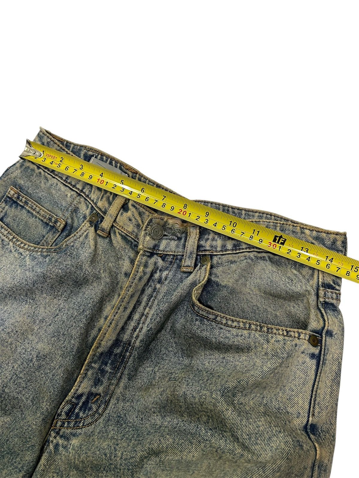 Japanese Brand Vintage Japanese Mud wash Distressed Tapered Jeans Size US 30 / EU 46 - 10 Thumbnail