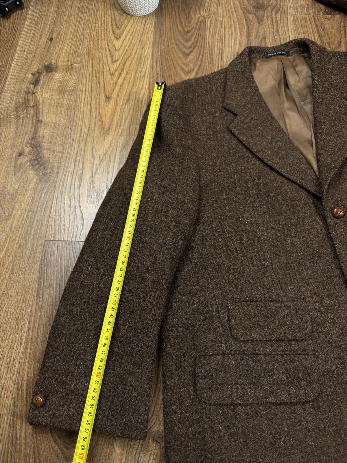 Harris Tweed Vintage wool blazer Harris Tweed original retro item Size 46L - 5 Thumbnail