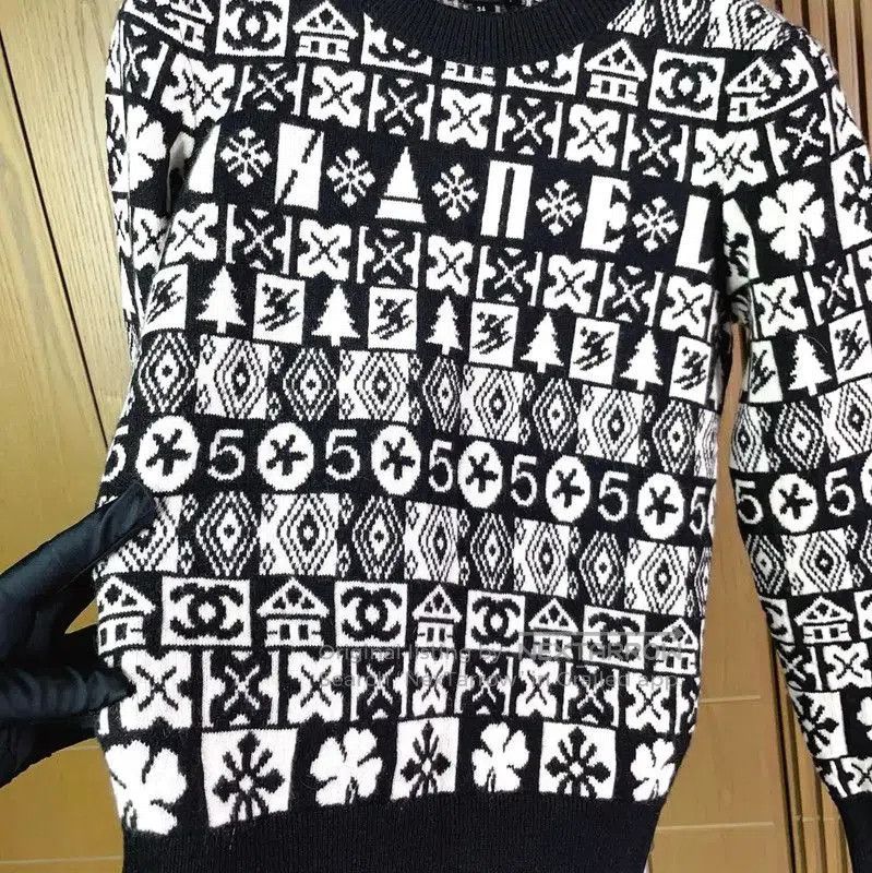 Chanel Chanel Black Cashmere Long Sleeve Sweater . Size S / US 4 / IT 40 - 5 Thumbnail