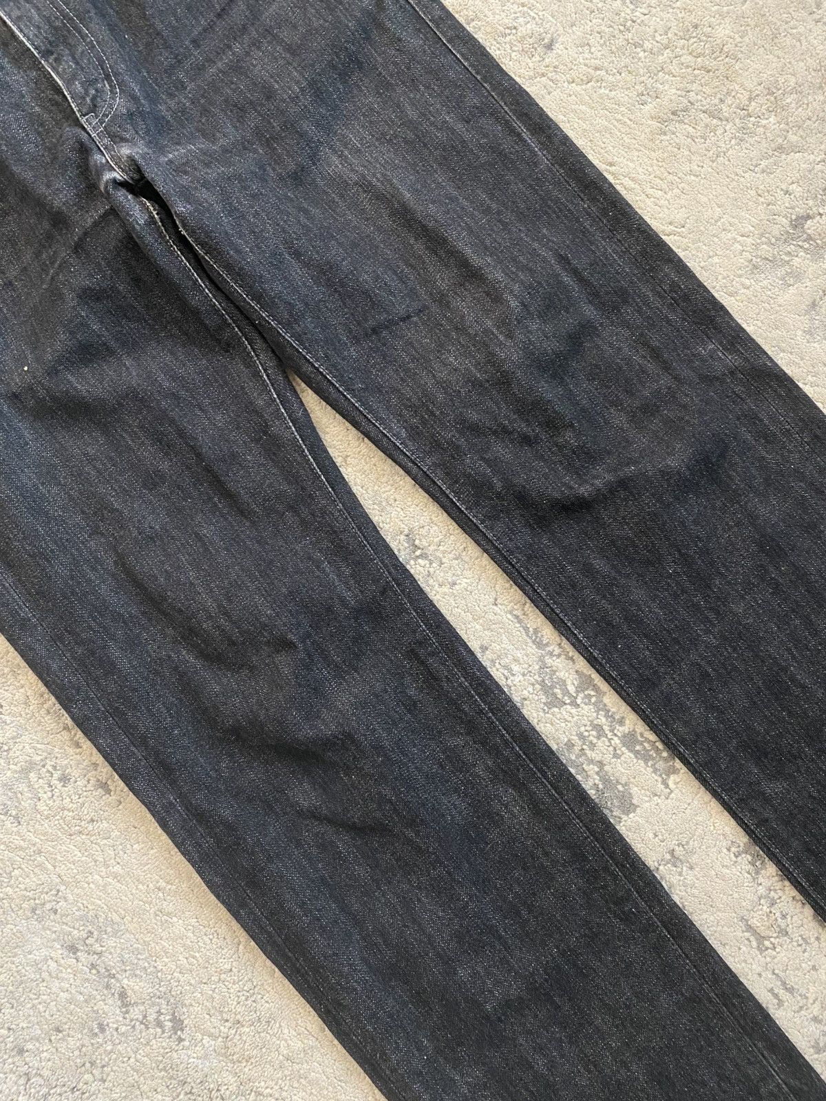 Neighborhood No.3204 Selvedge Raw Black Denim Size US 35 - 4 Thumbnail