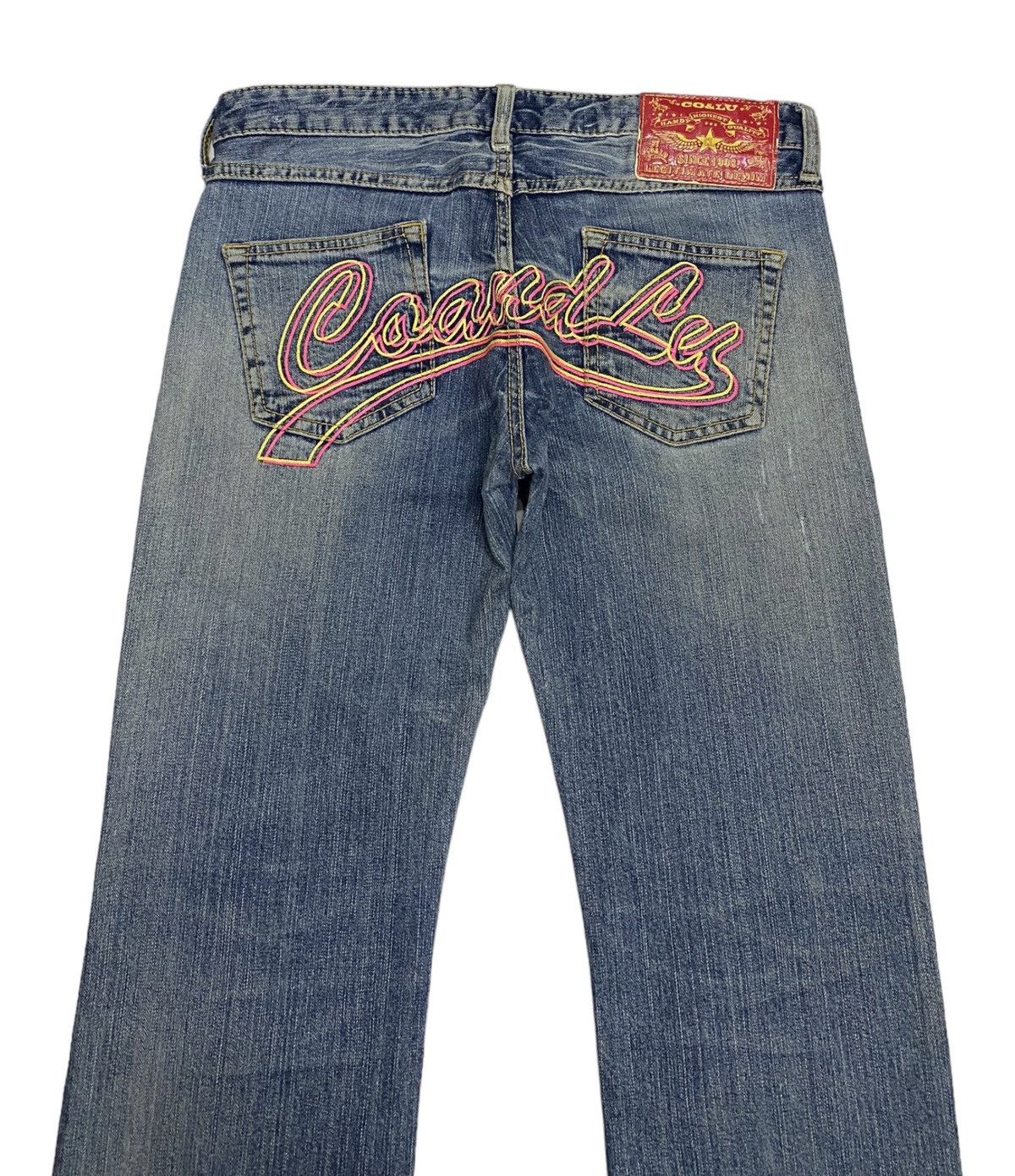 Kapital VINTAGE CO&LU EMBROIDERY DISTRESSED DENIM JEANS Size US 32 / EU 48 - 3 Thumbnail