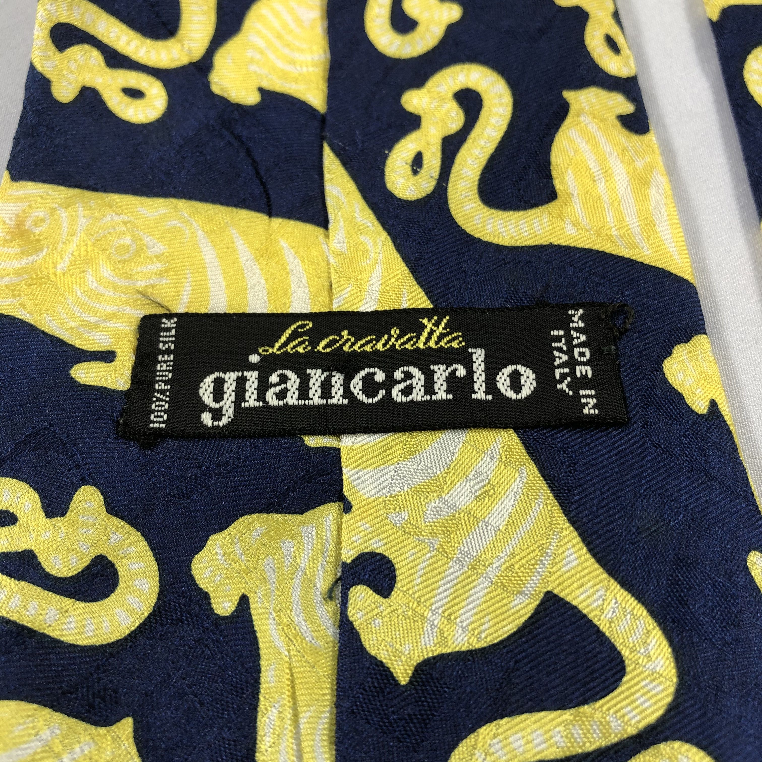 Vintage Giancarlo Silk Neck Ties T114 Size ONE SIZE - 3 Thumbnail