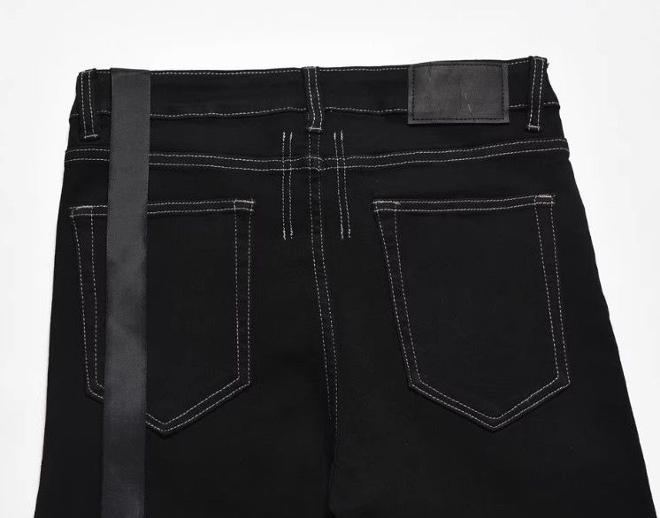 Vintage American high street men's trendy patchwork flared jeans Size US 32 / EU 48 - 5 Thumbnail