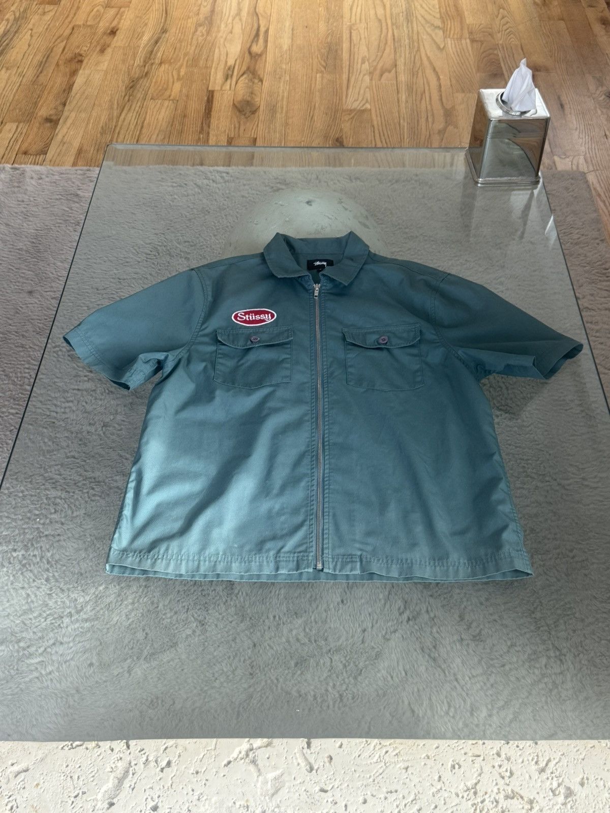 Stussy Workwear Truck Stop/ Mechanic Stussy Zip Up S/s Size US M / EU 48-50 / 2 - 1 Thumbnail