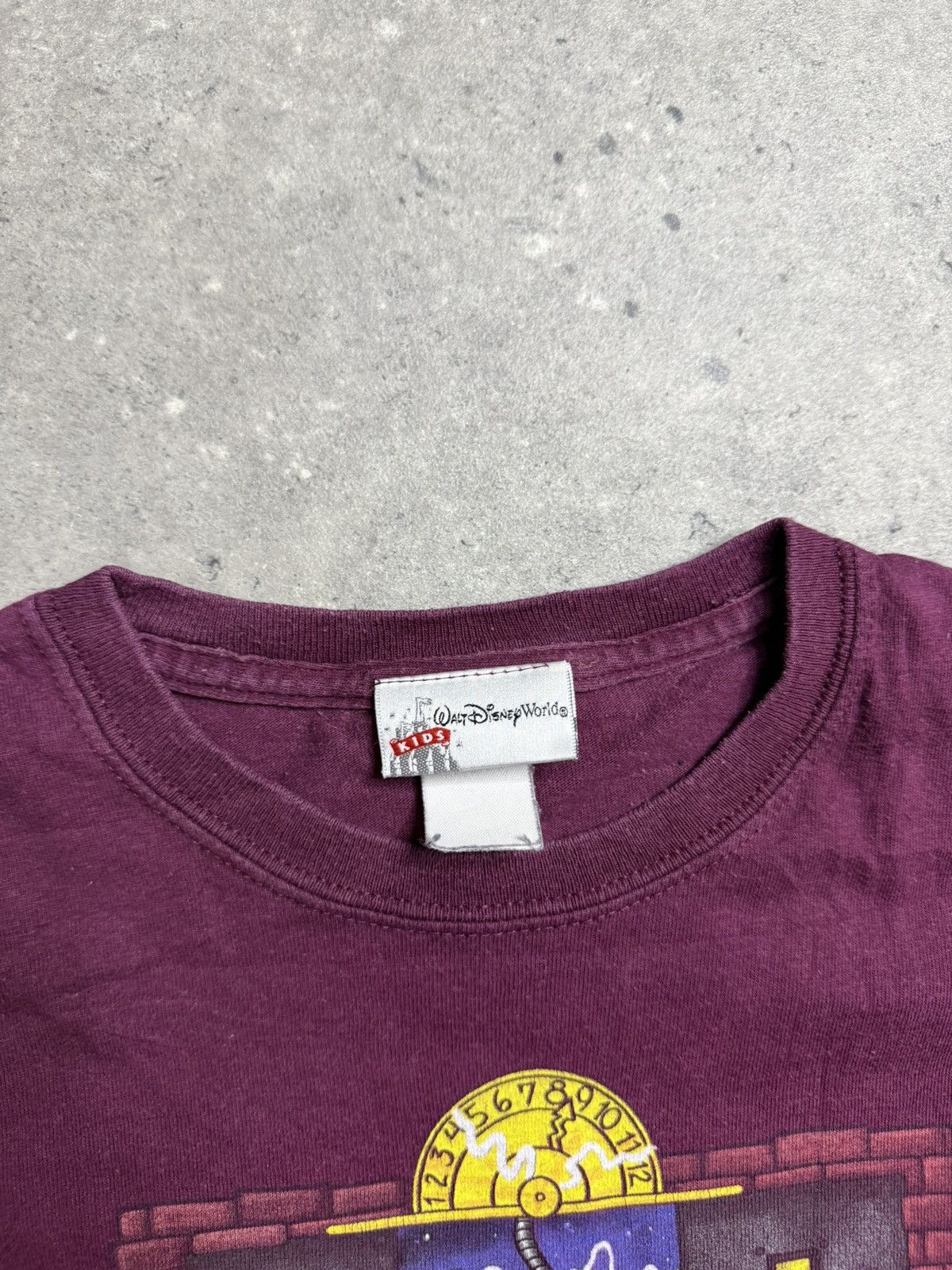 Disney Vintage Disney Tower of Terror Mickey Mouse Tee Burgundy Y2K Size US M / EU 48-50 / 2 - 5 Thumbnail
