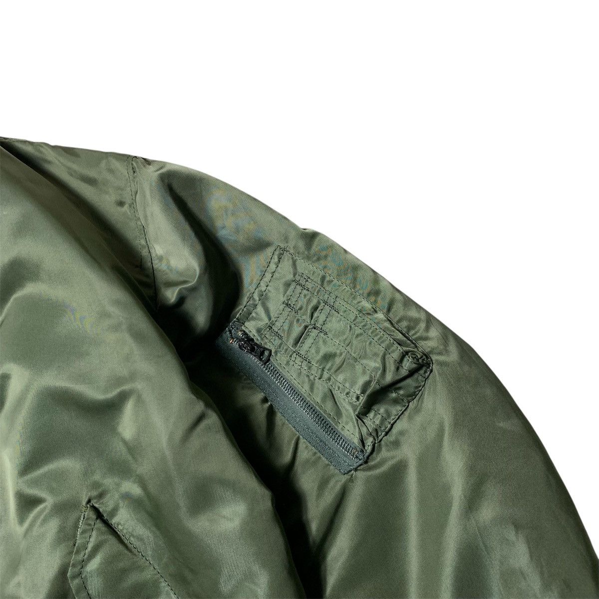 20471120 Vintage 90s Bomber Flying Jacket Ma-1 Usa Lgb Goa Style Size US M / EU 48-50 / 2 - 3 Thumbnail