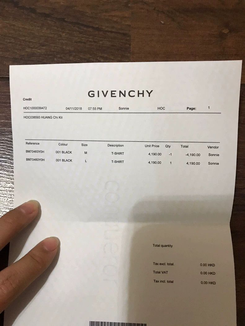 Givenchy Givenchy Slim Fit Short Sleeve Size US L / EU 52-54 / 3 - 7 Thumbnail
