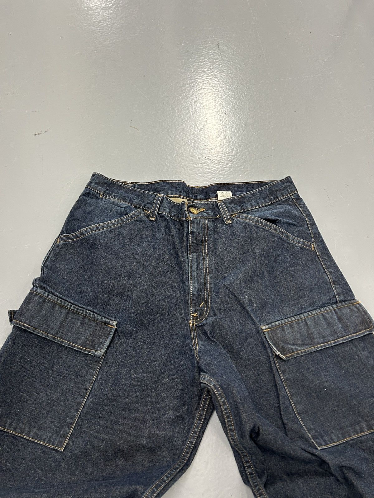 Carhartt × Levi's × Vintage CRAZY VINTAGE 90’s LEVIS JNCO STYLE CARGO BAGGY JEANS Y2k Size US 34 / EU 50 - 3 Thumbnail