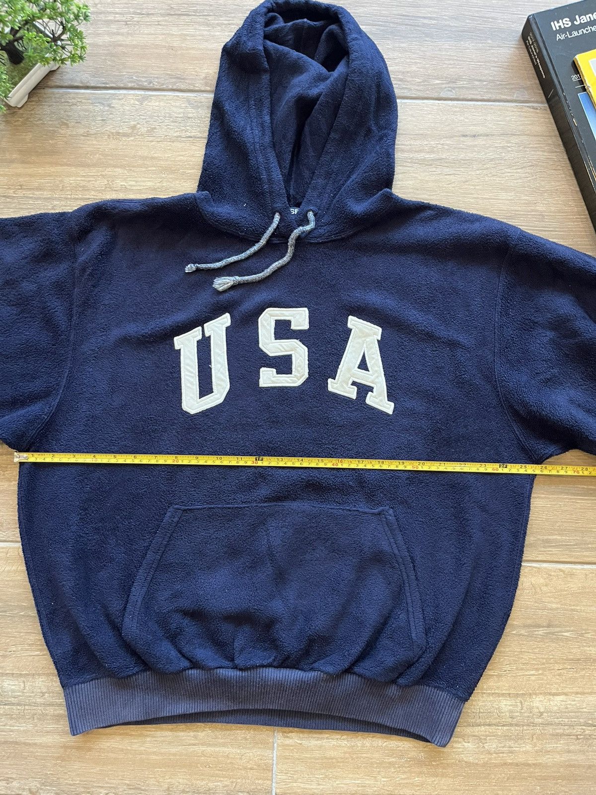 Polo Ralph Lauren × Vintage PoloRalphLauren USA Fleece Hoodie Size US L / EU 52-54 / 3 - 12 Thumbnail