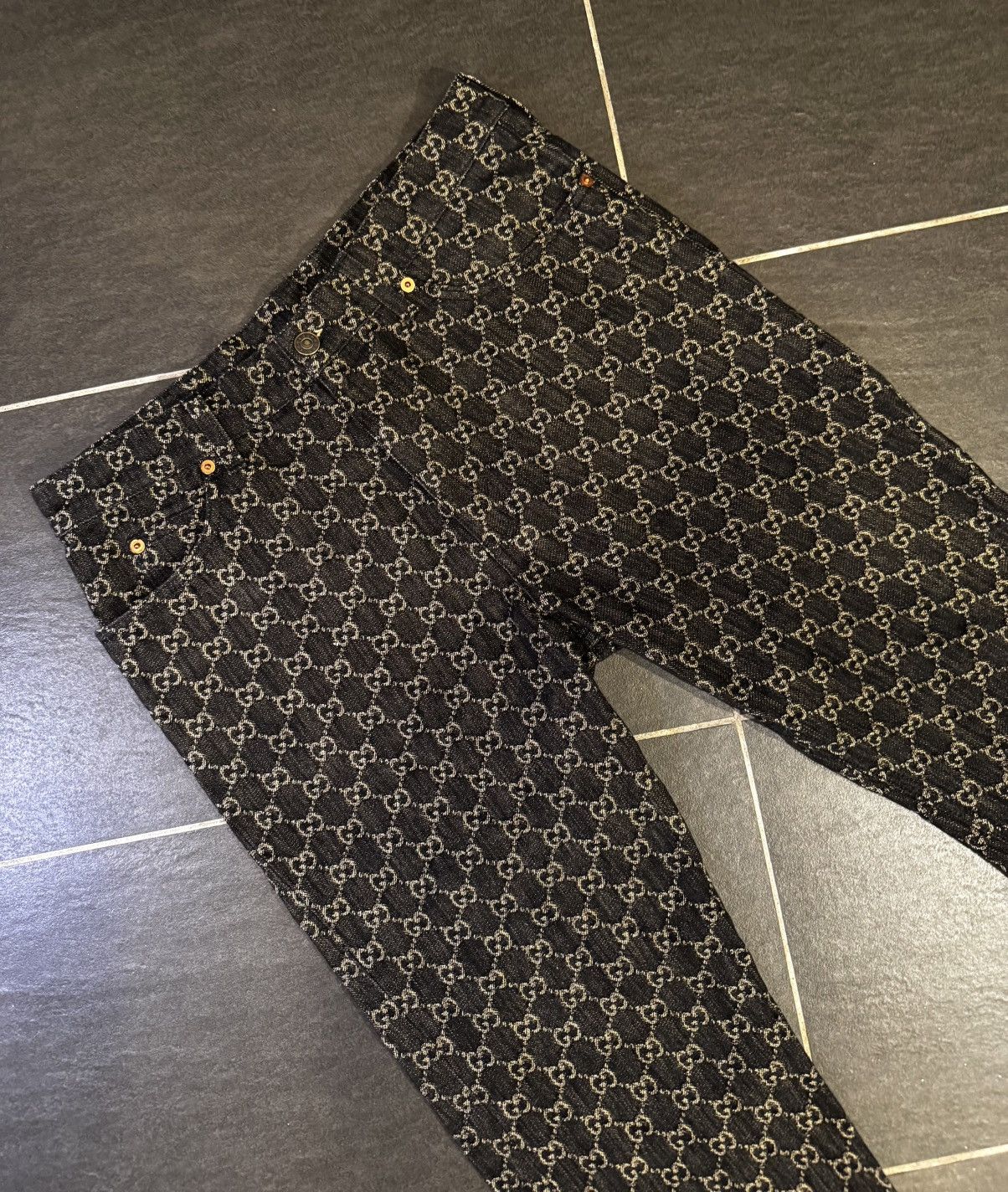 Gucci Gucci GG Monogram Denim Jeans Size US 32 / EU 48 - 2 Thumbnail