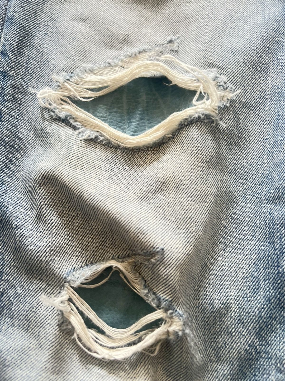 Isamu Katayama Backlash Backlash Leather Repair Flared Jeans isamu katayama backlash Size US 32 / EU 48 - 4 Thumbnail