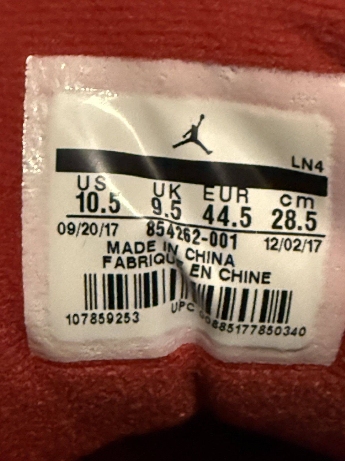 Jordan Brand Air Jordan 3 Retro OG ‘Black Cement’ 2018 Size US 10.5 / EU 43-44 - 7 Thumbnail
