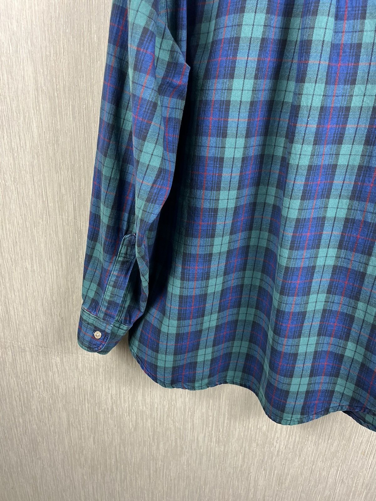 Flannel × L.L. Bean Vintage LL Bean plaid tartan flannel shirt USA with pocket Size US L / EU 52-54 / 3 - 22 Thumbnail