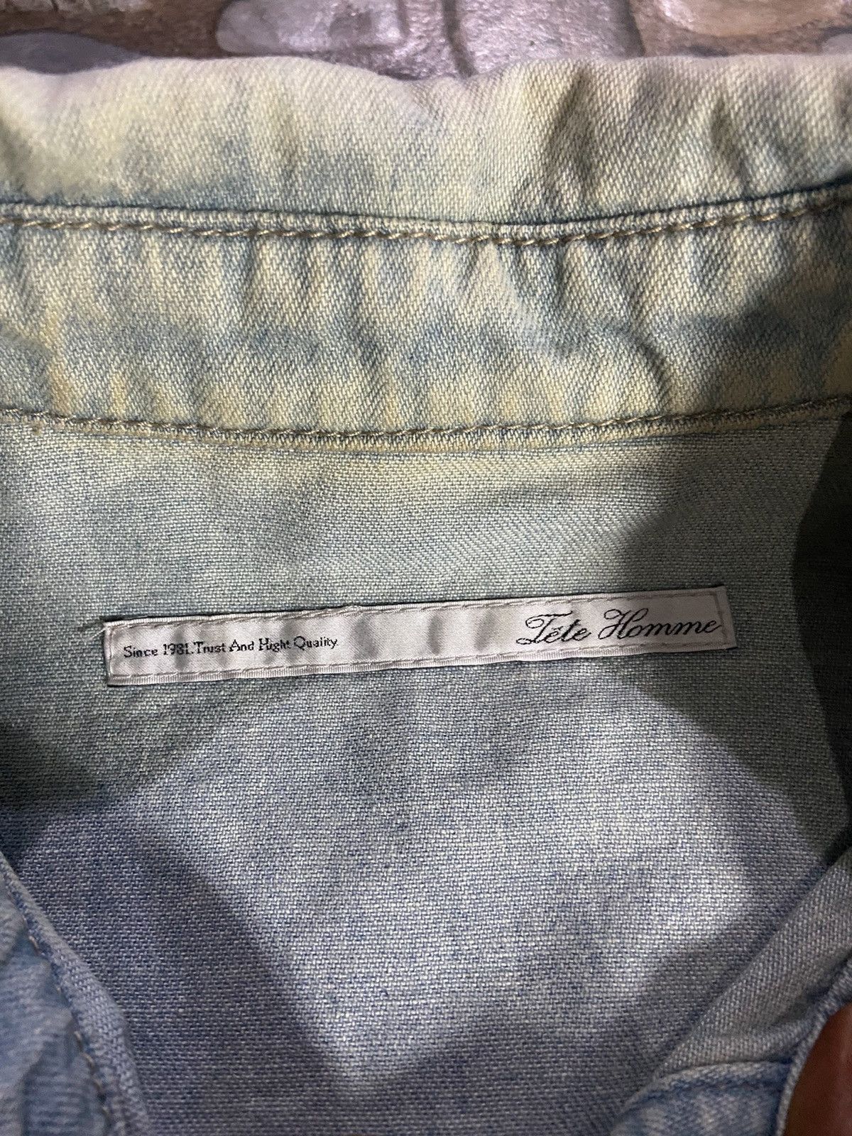 Issey Miyake VTG Tete home by issey miyake long shirt denim Size US M / EU 48-50 / 2 - 5 Thumbnail