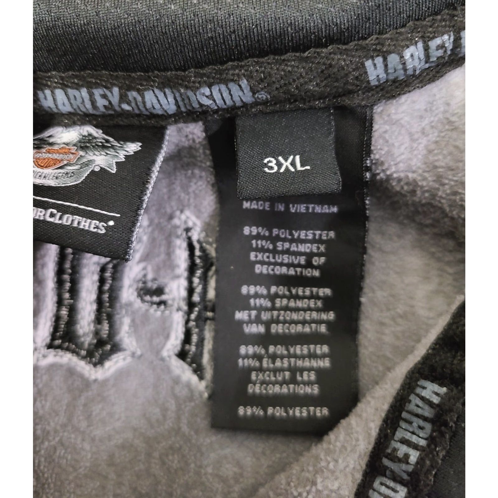 Harley Davidson Harley-Davidson 1/4 Zip Fleece Pullover Shirt Mens 3XL Heather Blue Logo Zipper Sweater Casual Workwear Motorcycle L/S Size US XXL / EU 58 / 5 - 6 Thumbnail