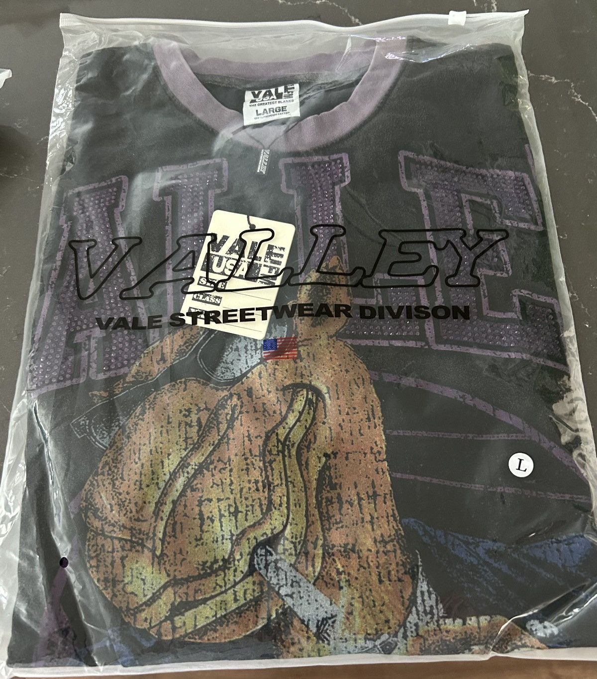 Vale Vale Purple Rays Bling Camel Tee Size US L / EU 52-54 / 3 - 4 Thumbnail
