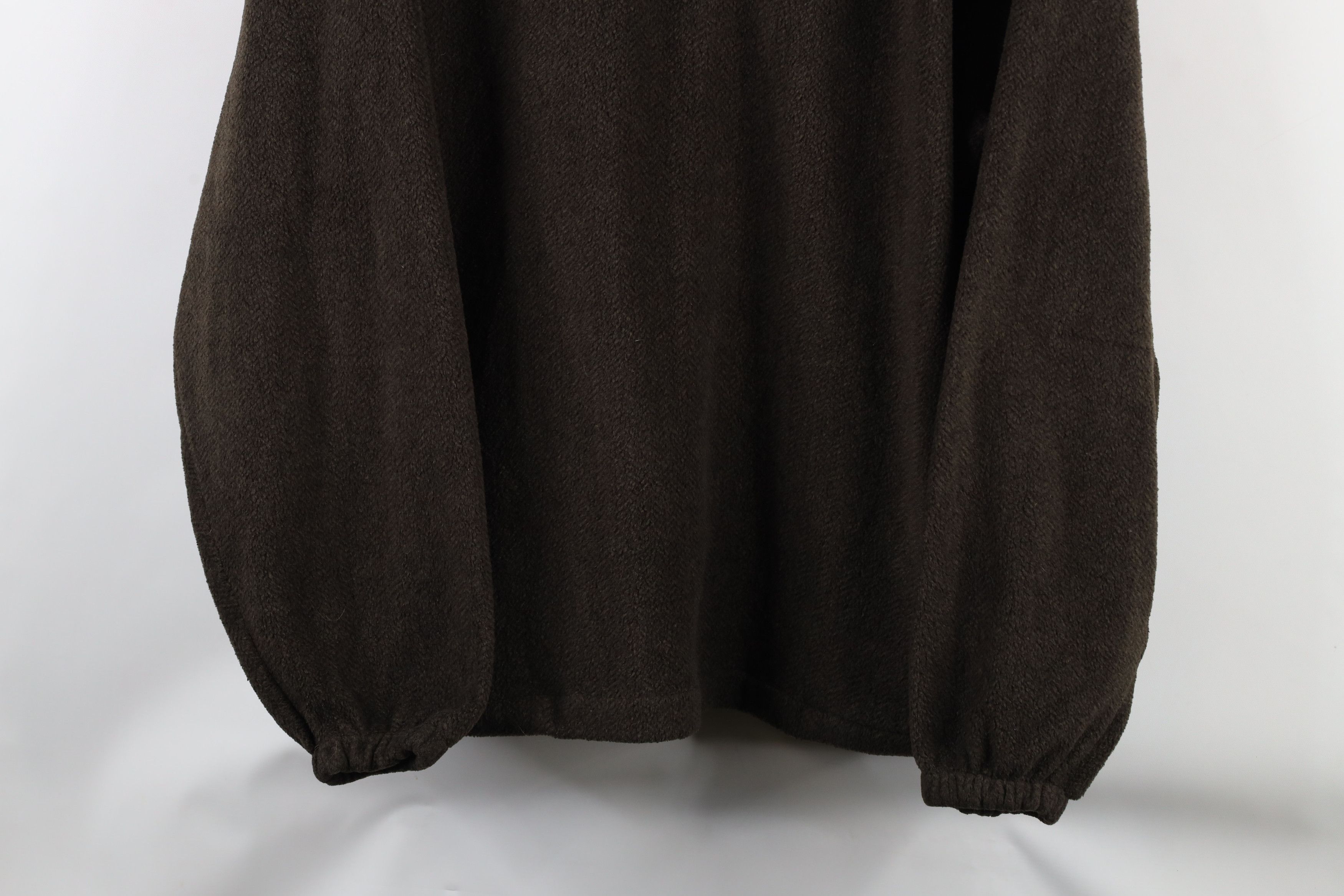 Vintage Vintage Fit Herringbone Fleece Half Zip Pullover Sweater Size US L / EU 52-54 / 3 - 3 Thumbnail