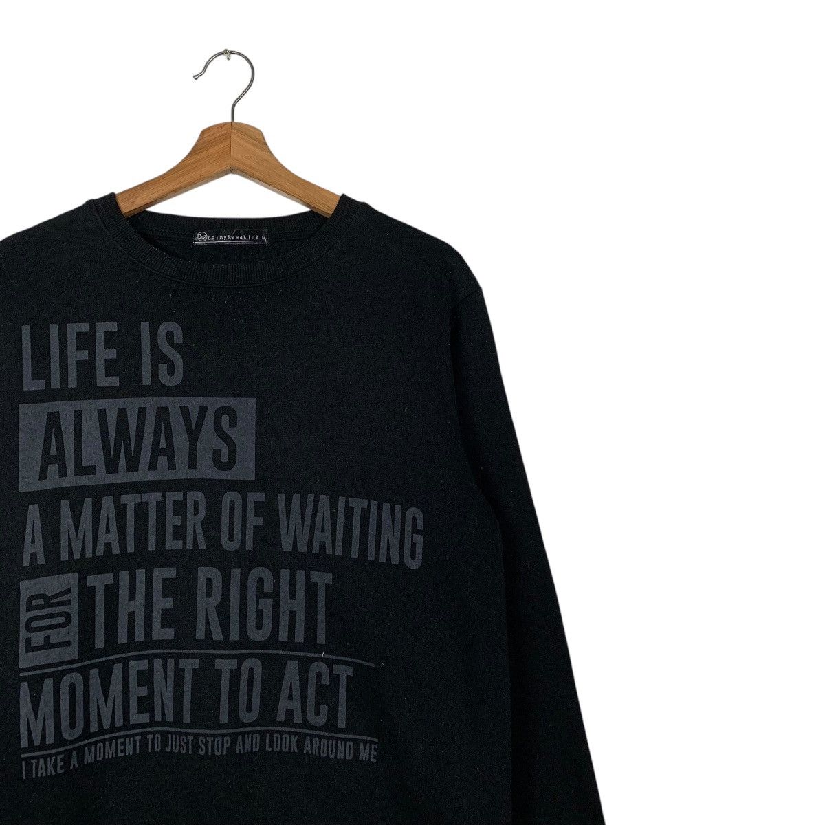 Japanese Brand Japanese Brand Poem Crewneck Sweatshirt Size US M / EU 48-50 / 2 - 5 Thumbnail