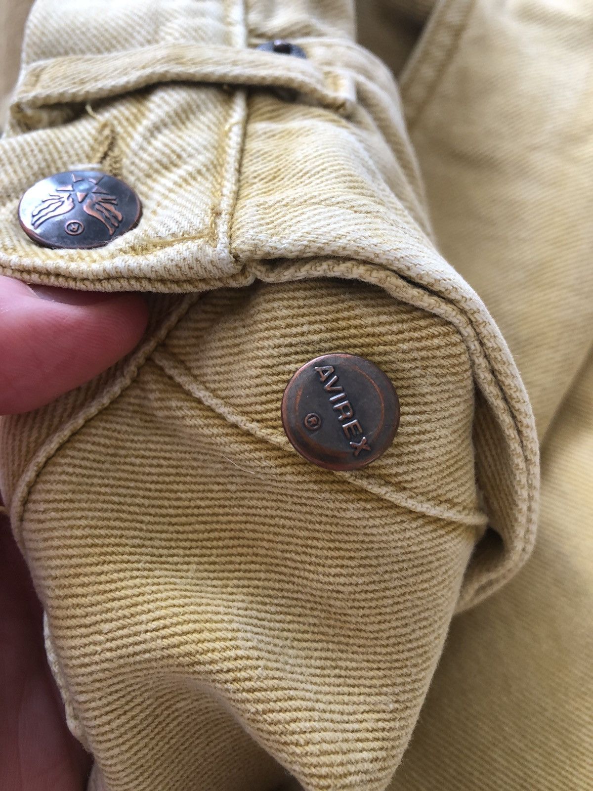 Avirex × Vintage RARE AVIREX USA MADE IN ITALY VINTAGE YELLOW DENIM PANTS Size US 28 / EU 44 - 5 Thumbnail
