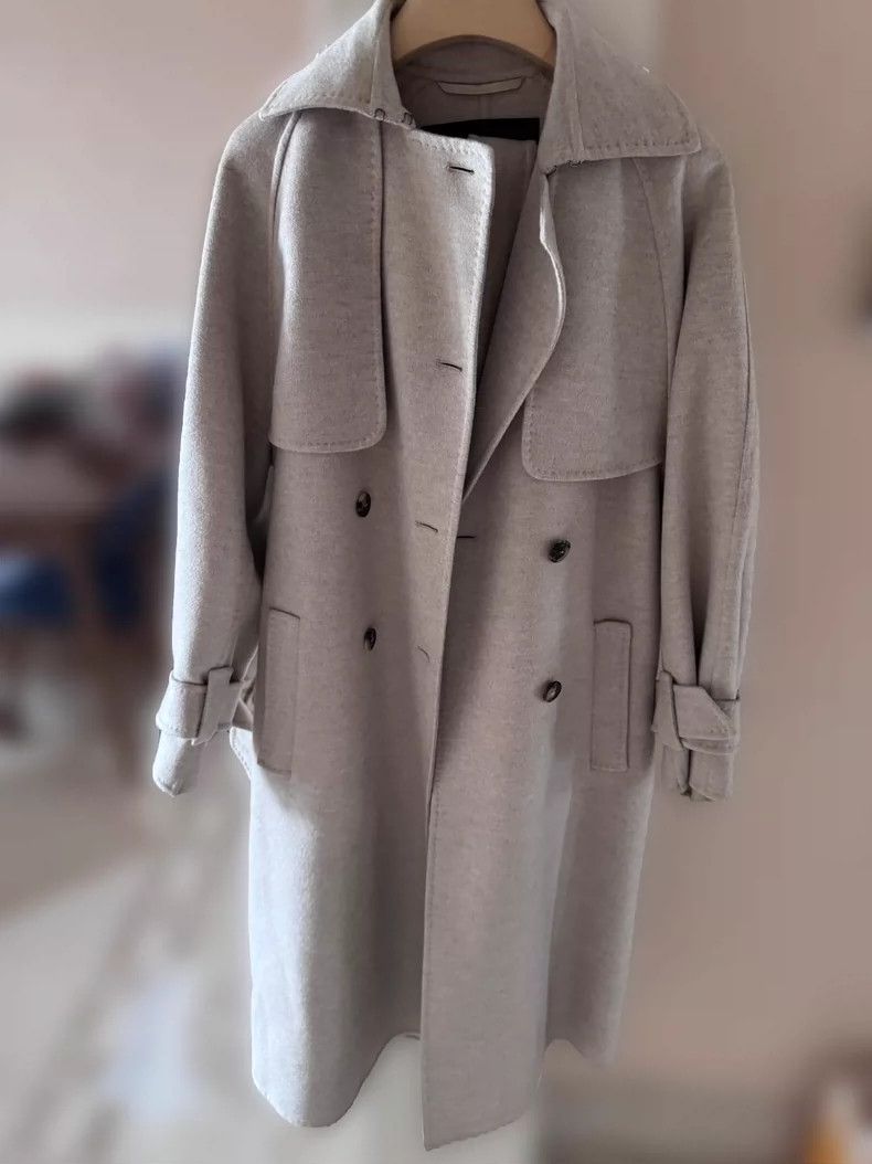 Max Mara Max Mara Oatmeal cashmere coat Size S / US 4 / IT 40 - 3 Thumbnail