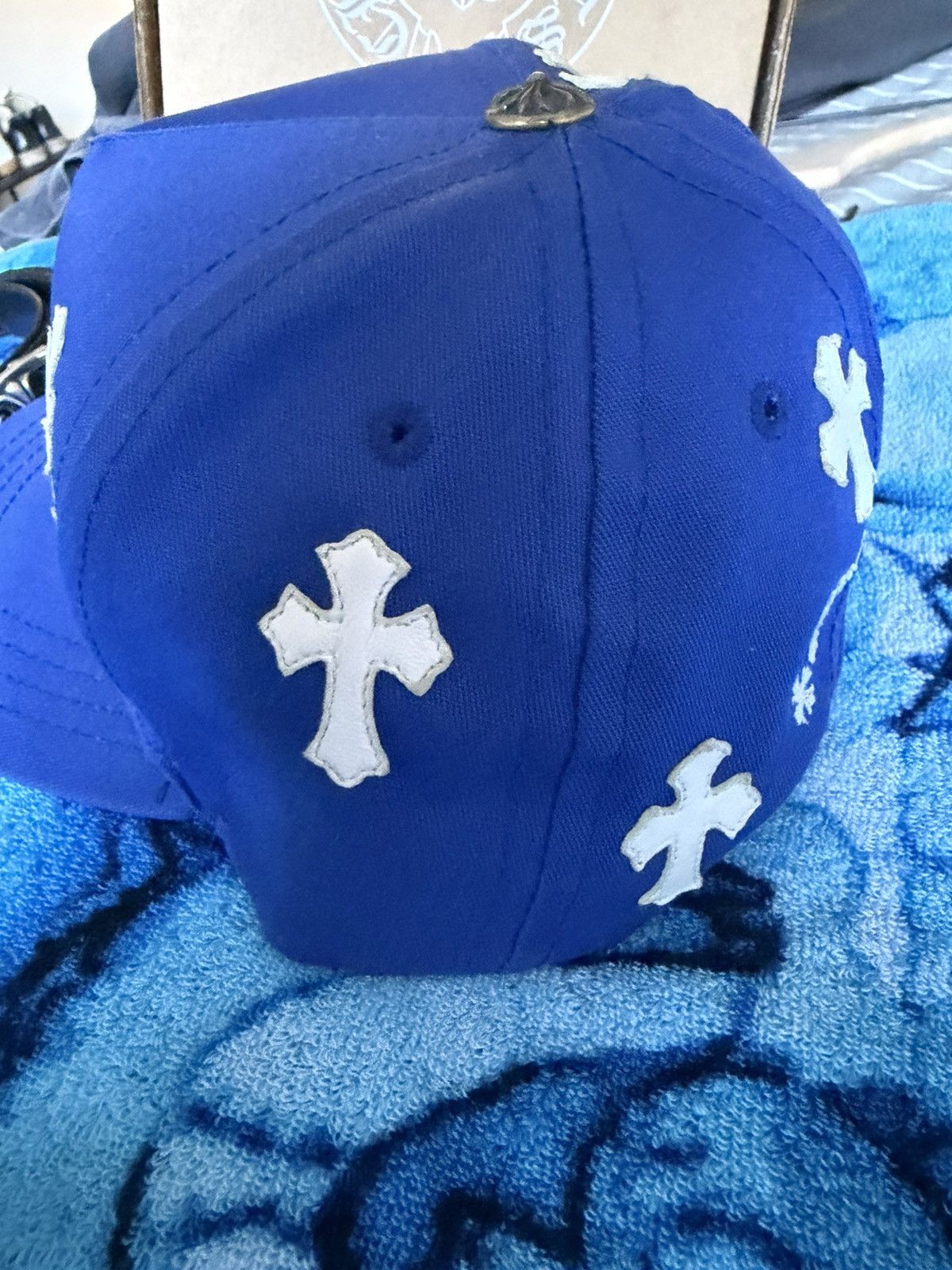 Chrome Hearts CHROME HEARTS BLUE FLOODED PATCH HAT Size ONE SIZE - 4 Thumbnail