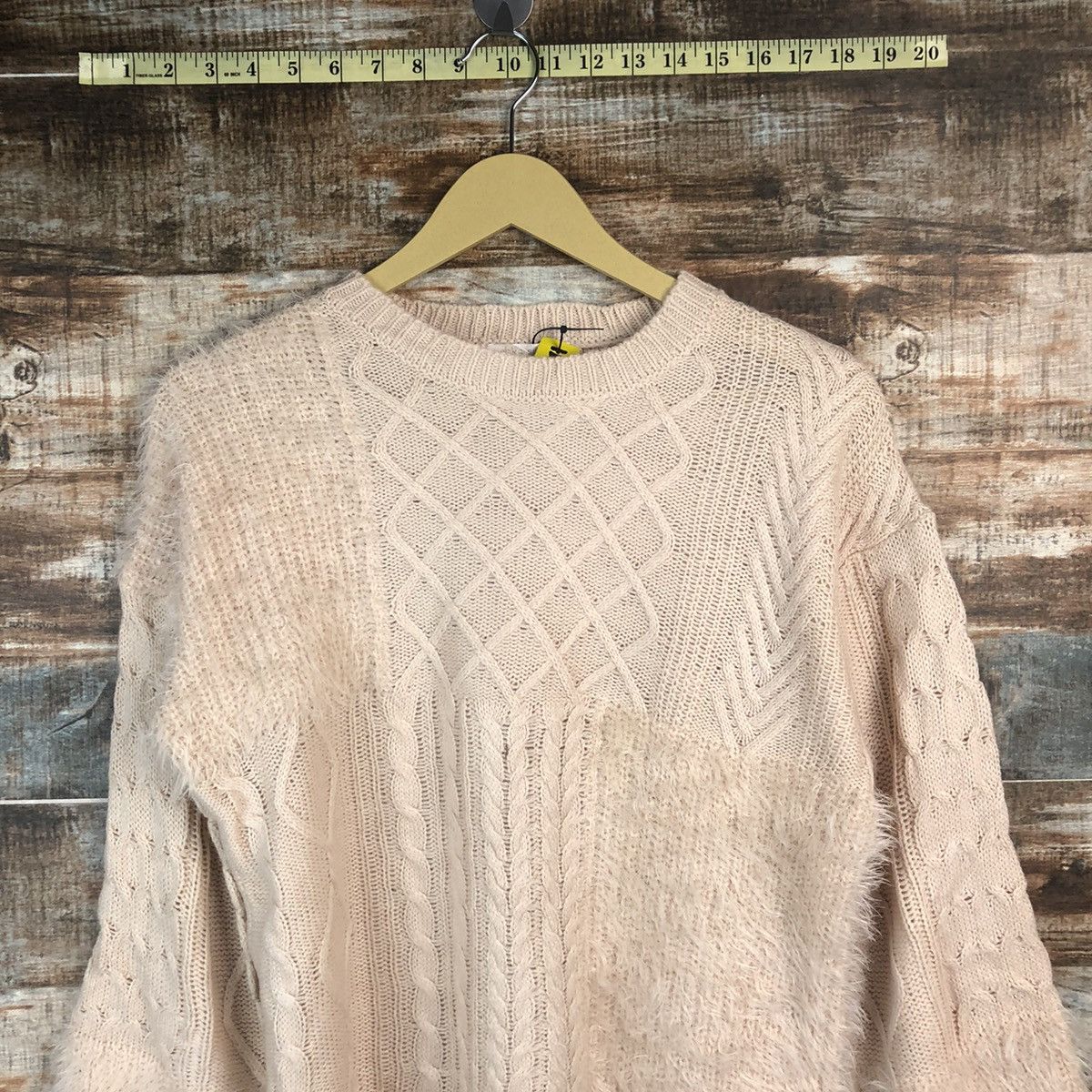 Homespun Knitwear Ehka Shop Pink shaggy fur Knitwear #A1871 Size M / US 6-8 / IT 42-44 - 5 Thumbnail