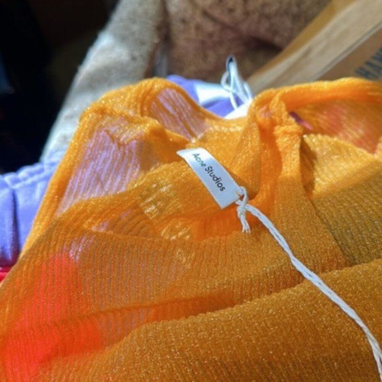 Acne Studios Acne orange asymmetrical sleeveless top S Size S / US 4 / IT 40 - 9 Thumbnail