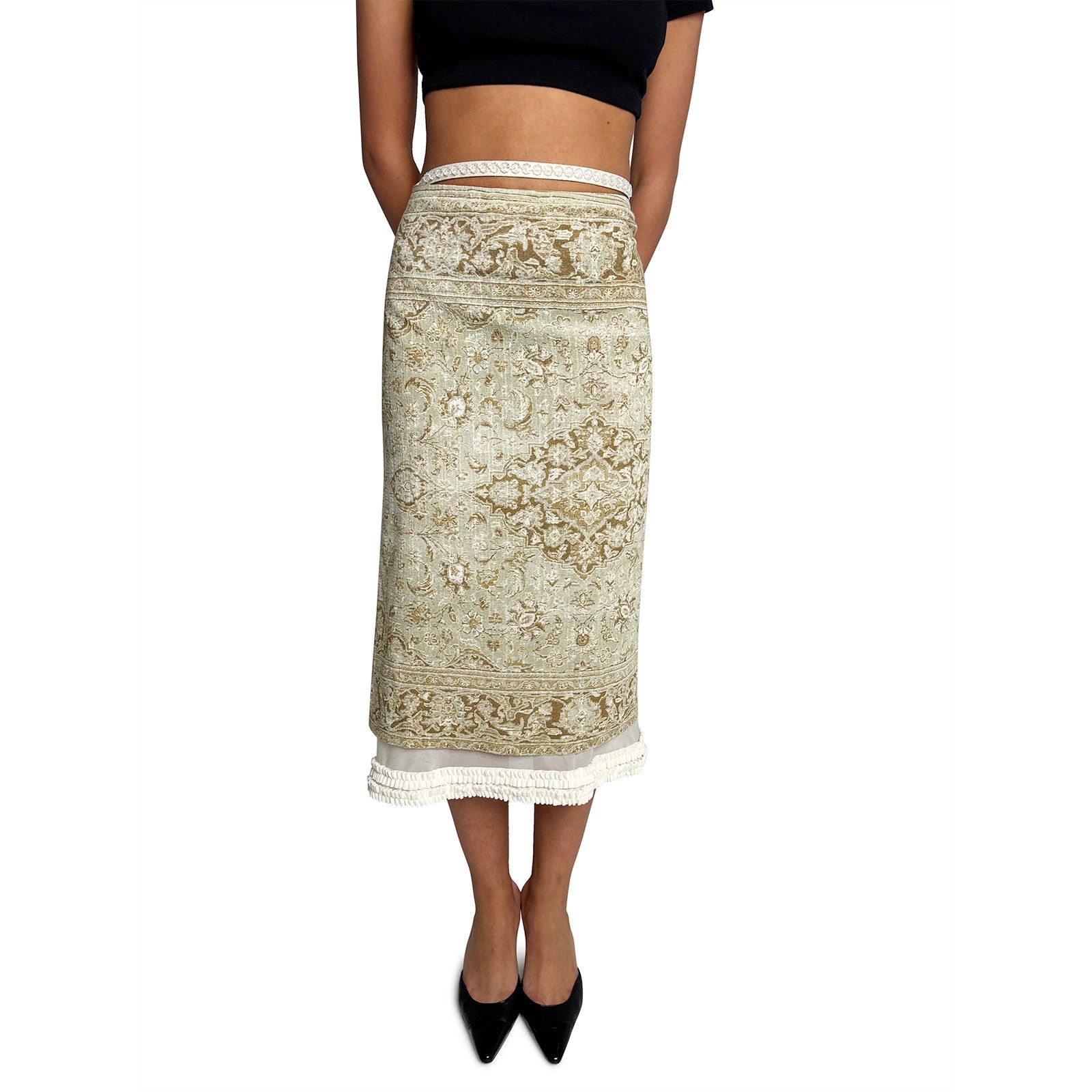 Acne Studios Layered Printed Cotton-voile Skirt Size 25" / US 0 / IT 36 - 1 Thumbnail