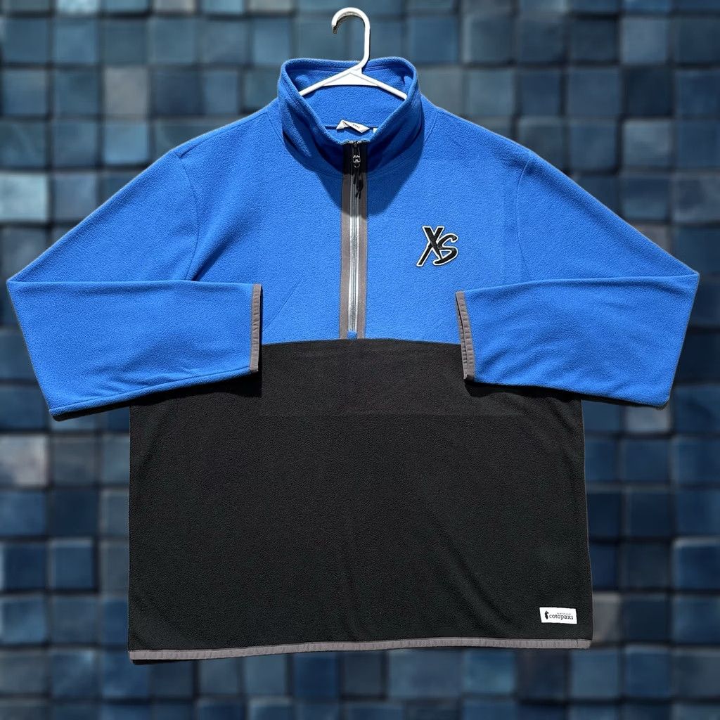 Cotopaxi Cotopaxi Pullover Mens XL Blue Black 1/2 Zip Amado Fleece Mock Neck Outdoor GUC Size US XL / EU 56 / 4 - 1 Thumbnail