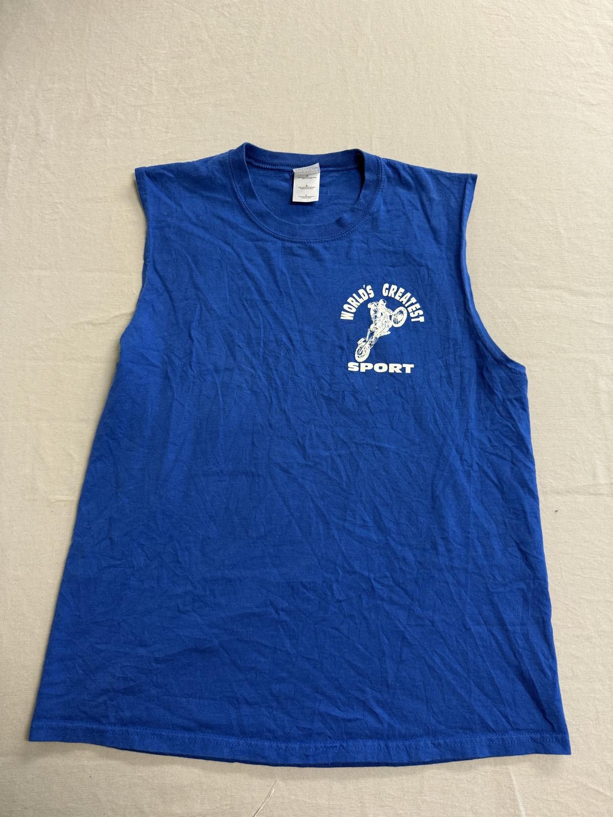Designer White Rose Motcross T-shirt AMA Pro Hill Climb Sleeveless L Size US L / EU 52-54 / 3 - 2 Thumbnail