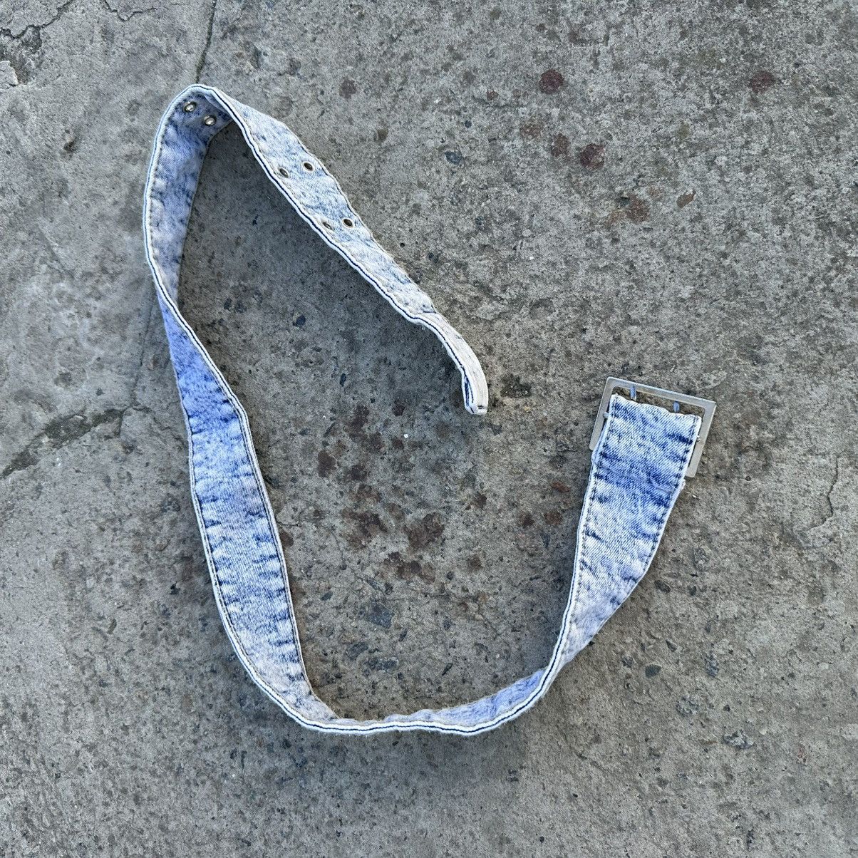 Issey Miyake × Japanese Brand Vintage Japanese Style Denim Belt Hype Crazy Fit Y2K 00s Size ONE SIZE - 6 Thumbnail