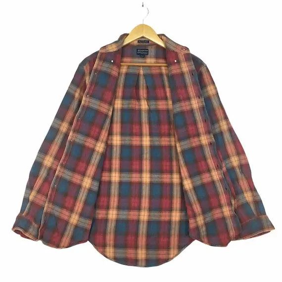 Sugar Cane Vtg SUGAR CANE Plaid Button Casual Tee Shirt Toyo Enterprise Size US L / EU 52-54 / 3 - 7 Thumbnail