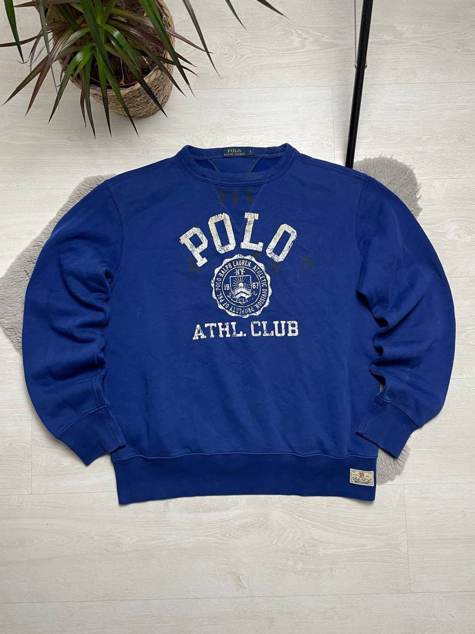 Polo Ralph Lauren × Vintage Polo Ralph Lauren Center Logo Hoodie Oversized Y2K Size US L / EU 52-54 / 3 - 1 Thumbnail