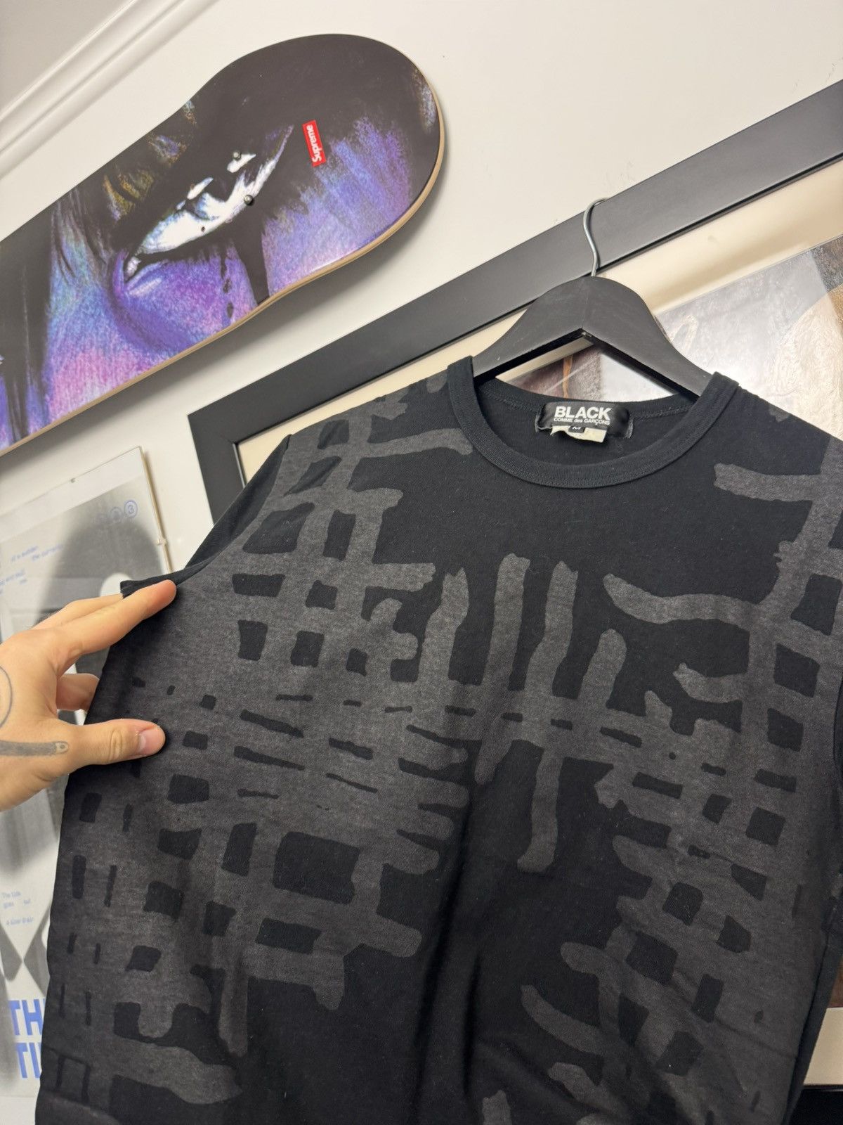 Comme des Garcons Black BLACK CDG Comme Des Garcons Tee Japanese Japan Designer Rare Size US M / EU 48-50 / 2 - 2 Thumbnail