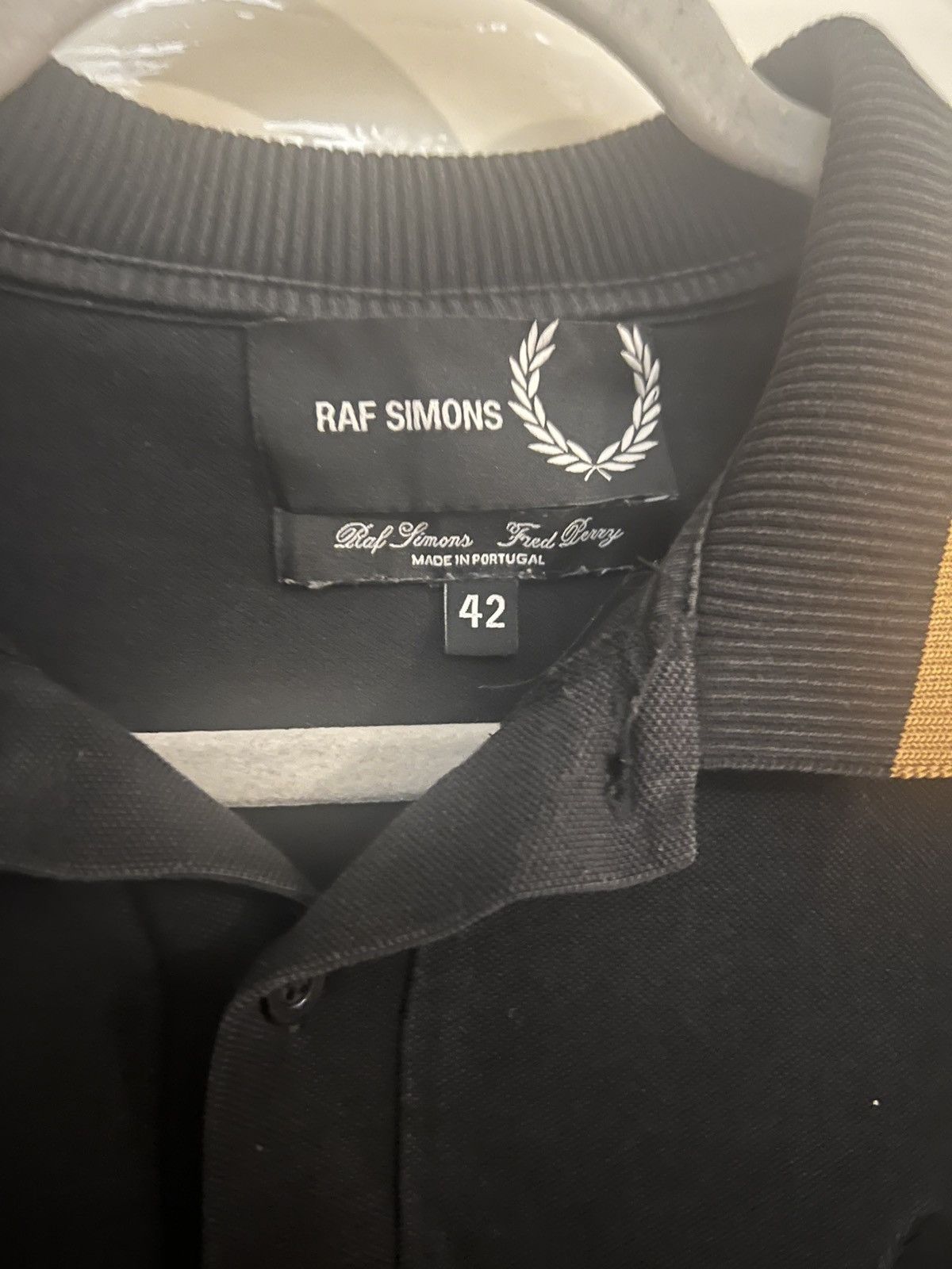 Fred Perry × Raf Simons Raf Simons x Fred Perry Black Polo Shirt – Size 42 – Excelle Size US M / EU 48-50 / 2 - 2 Thumbnail
