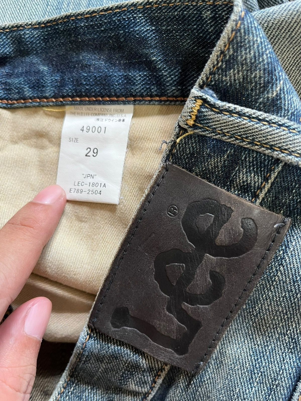 Lee Vintage Lee Riders Mud Wash Distressed Bootcut Jeans Size US 31 - 9 Thumbnail