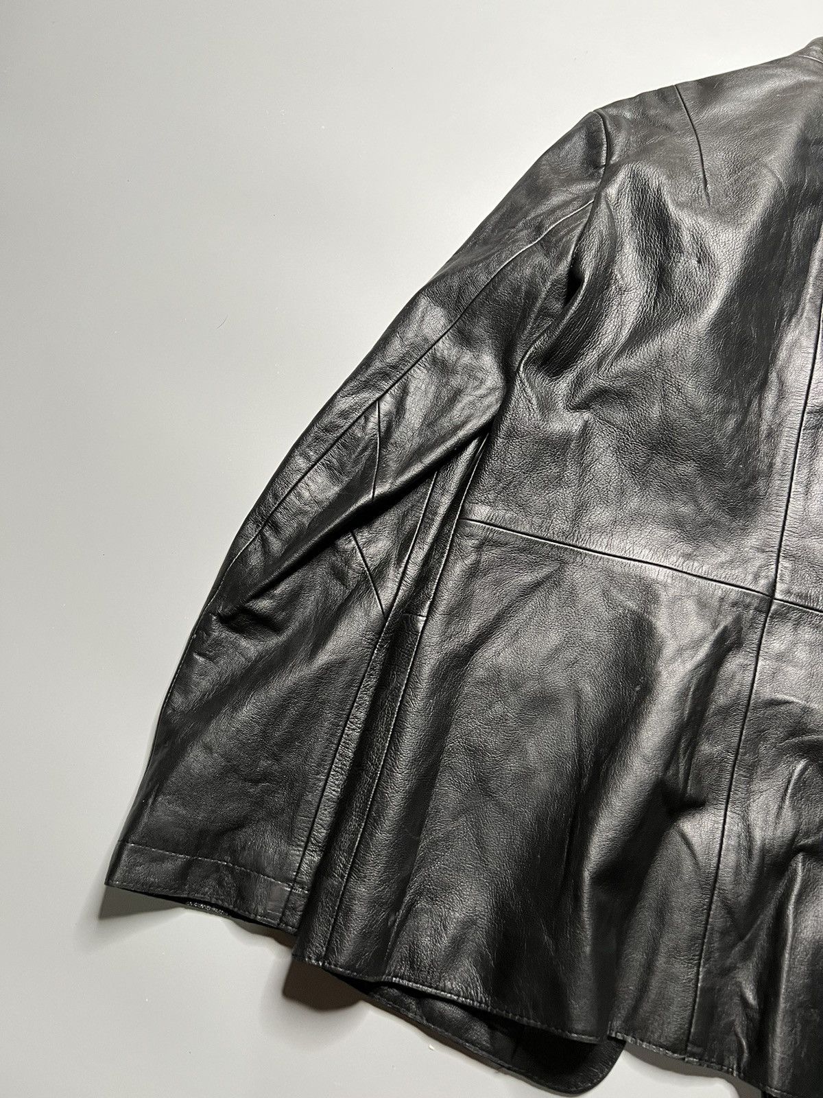 MASAHIROMARUYAMA Nude Masahiko Maruyama Goat Leather Paneled Jacket Size US M / EU 48-50 / 2 - 9 Thumbnail