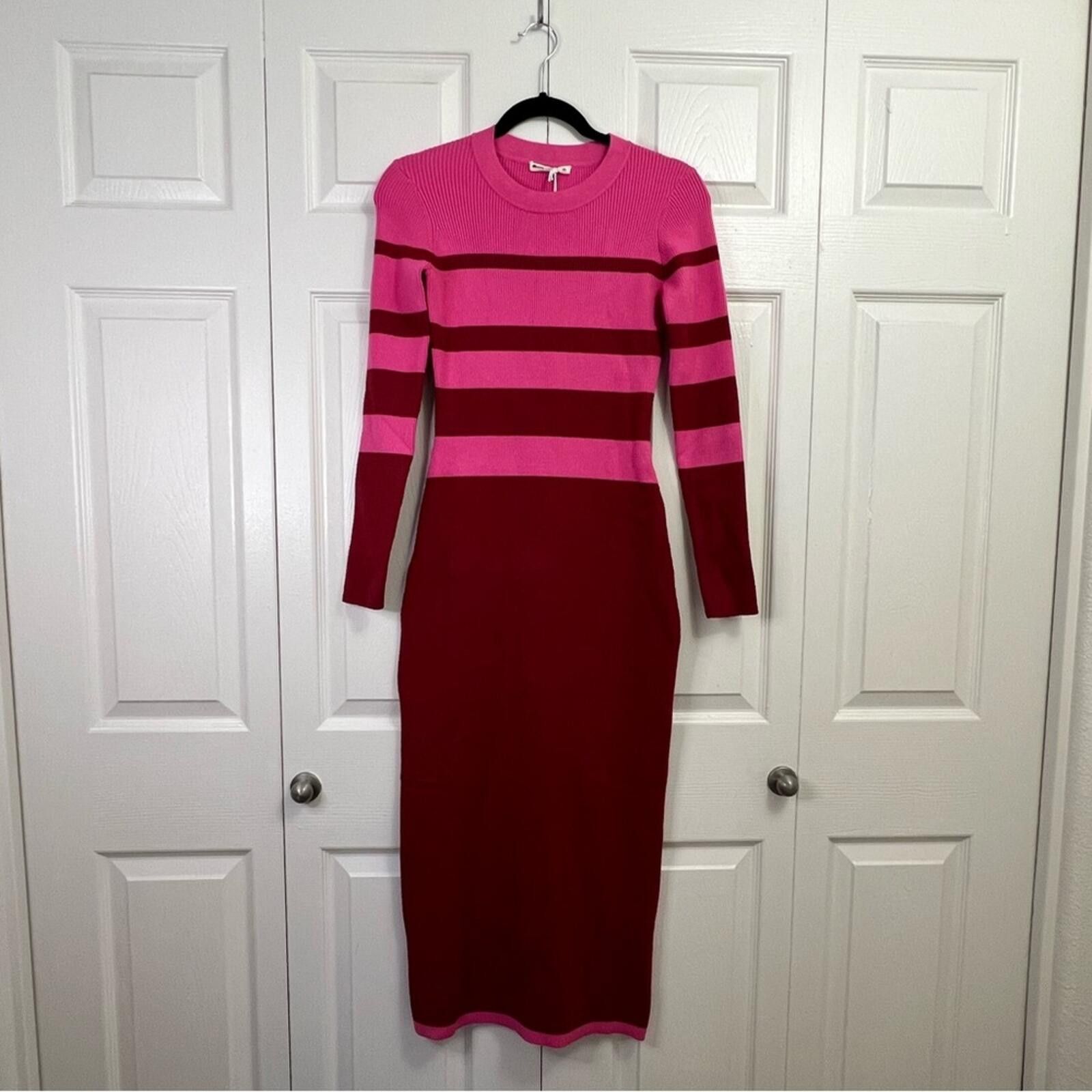 Marine Layer Marine Layer Red and Pink Long Sleeve‎ Dress Women's XS Size XS / US 0-2 / IT 36-38 - 1 Thumbnail