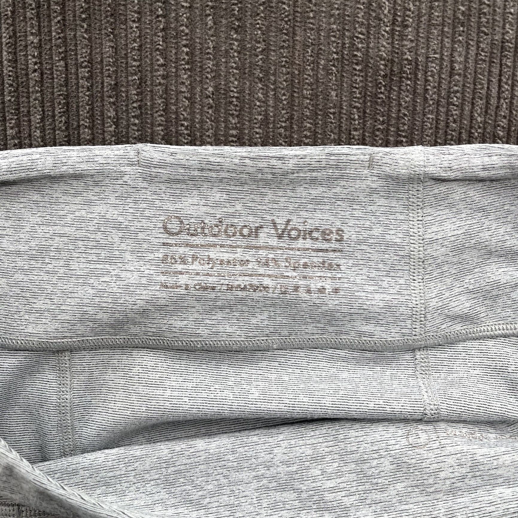Outdoor Voices Outdoor Voices Women Capri Leggings Size Large Gray Polyester Gym Workout Leggings Capri Athleisure Womens Size 36" / US 14 / IT 50 - 7 Thumbnail