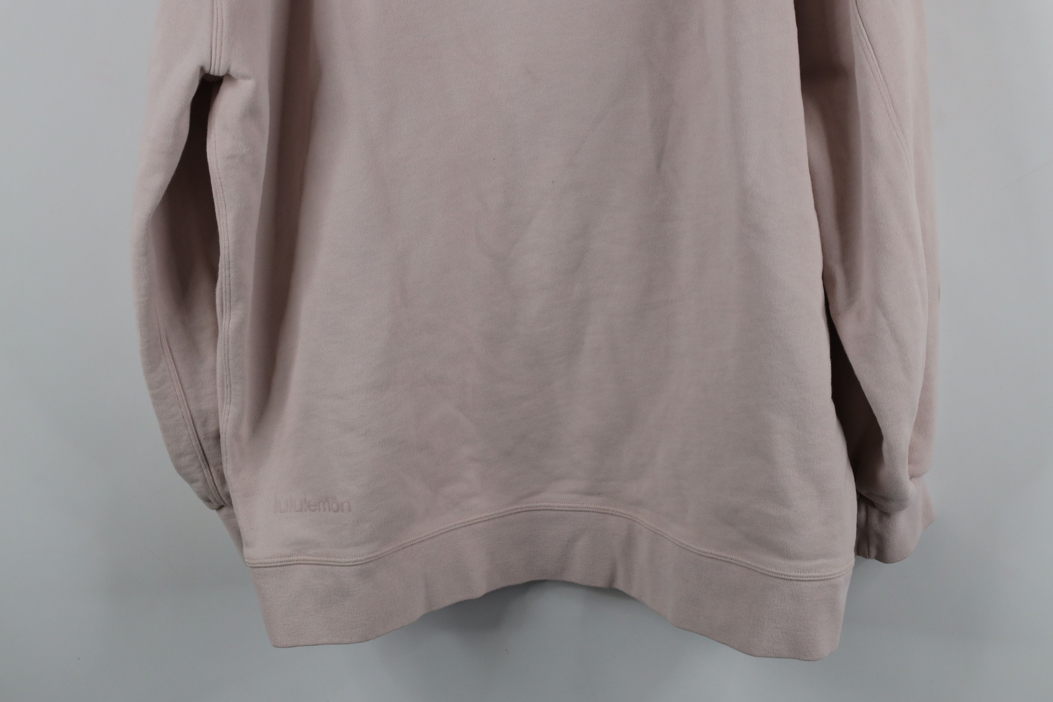 Lululemon × Vintage Lululemon French Terry Crewneck Sweatshirt Light Pink Size L / US 10 / IT 46 - 12 Thumbnail