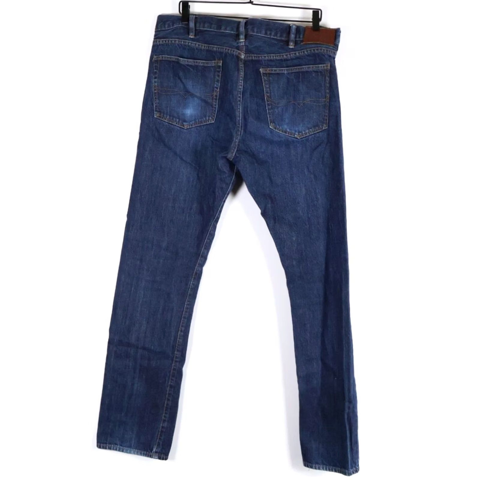 Polo Ralph Lauren Polo Ralph Lauren Jeans Slim Straight 38 x 34 Blue Denim Cotton 5-Pocket Men Regular Vintage: No Size US M / EU 48-50 / 2 - 2 Thumbnail
