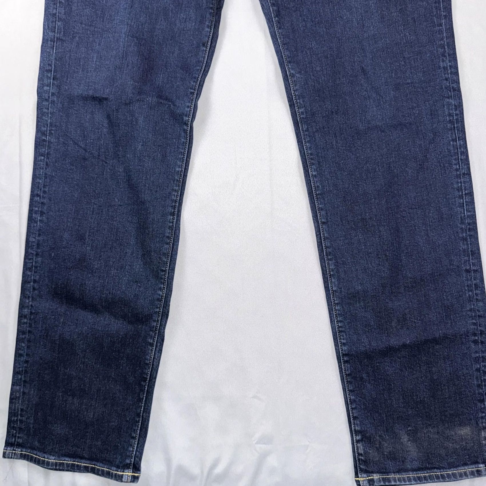 Flint And Tinder Flint And Tinder Jeans Mens 36x34 Blue Straight Dark Wash Denim Pants Size US 36 / EU 52 - 5 Thumbnail