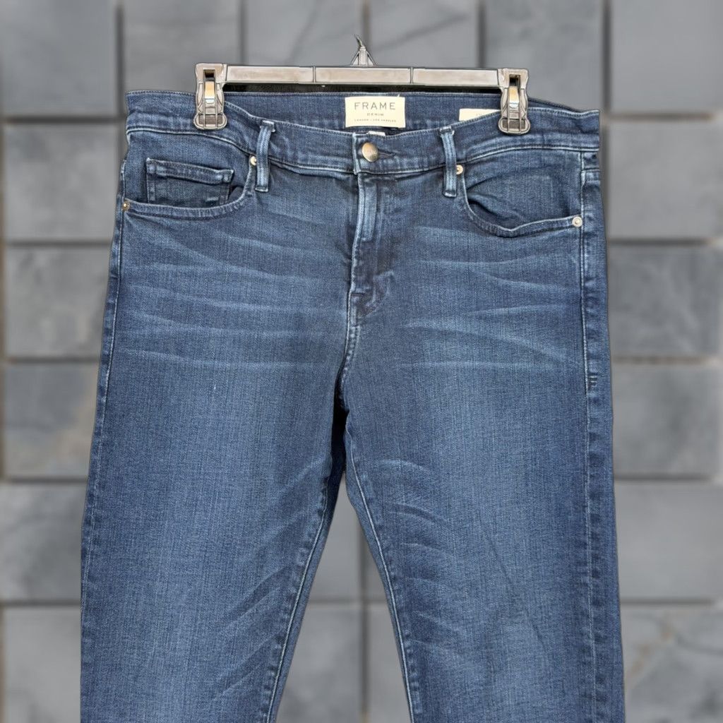 Frame Frame Denim L'Homme Slim Jeans Placid Dark Wash 34 Mens Jeans Modern Slim Fit USA 34 N/A_inches Size US 34 / EU 50 - 1 Thumbnail