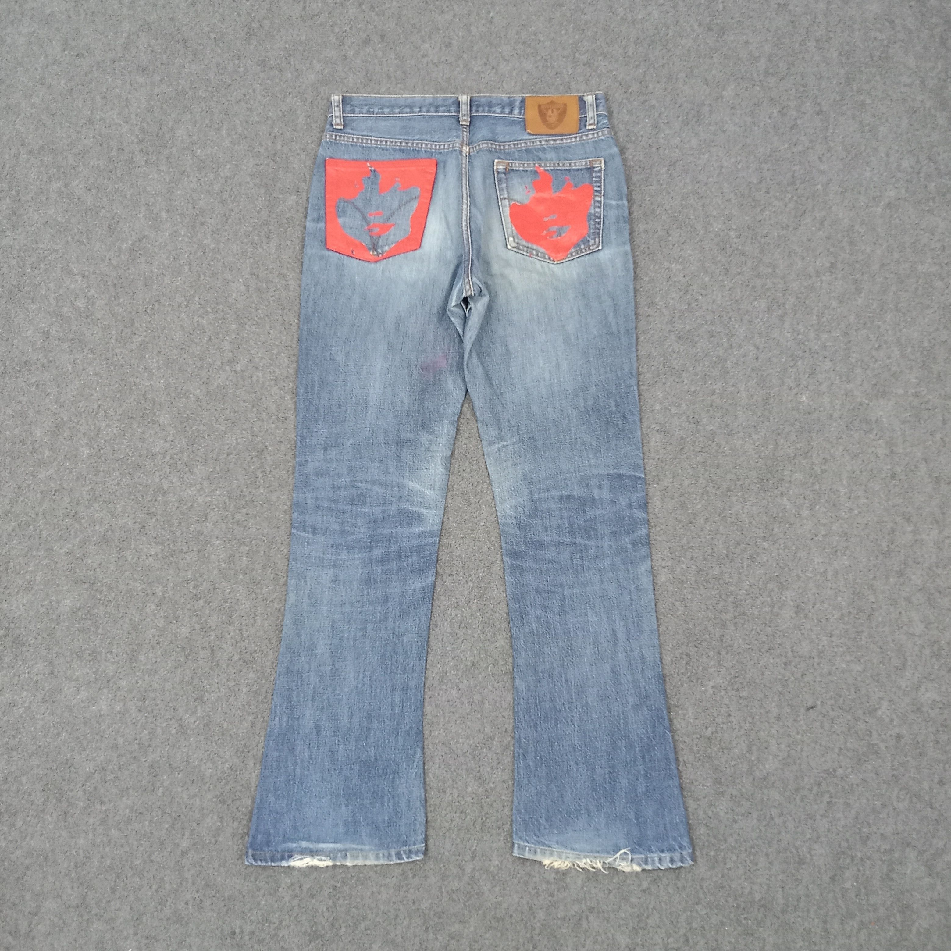 Hysterics Raider Flare Custom Logo Jeans C265N8